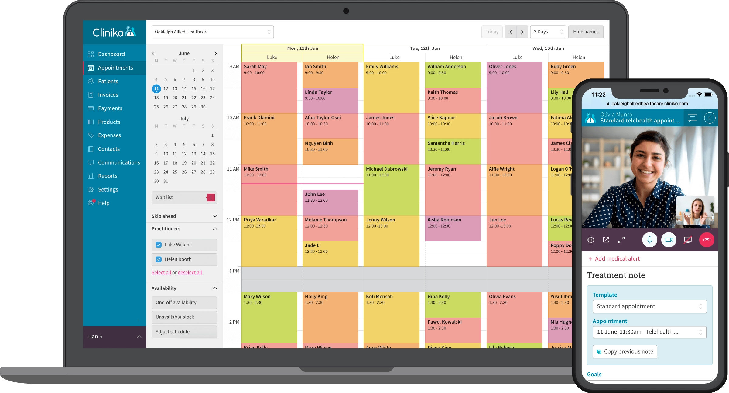cliniko-appointment-scheduling